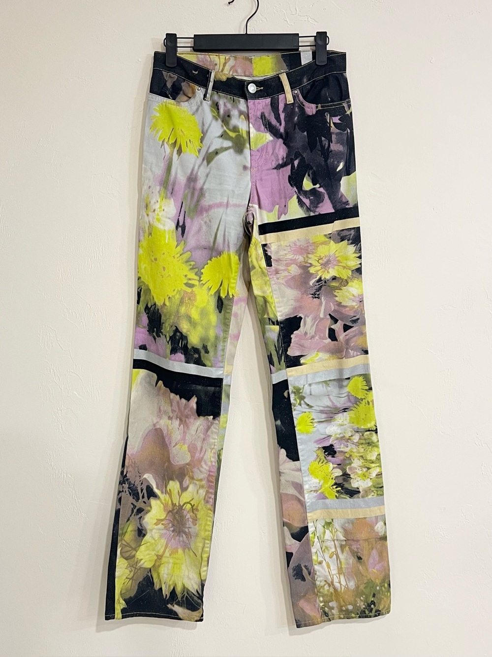 Vintage 2000s Just Cavalli Y2K Dandelion Jeans Glitter Bohemian Grunge US 30